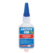 LOCTITE 406 - 50g (klej cyjanoakrylanowy (błyskawiczny) dedykowany do tworzyw sztucznych i gumy, bezbarwny/przezroczysty)