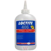 LOCTITE 406 - 500g (klej cyjanoakrylanowy (błyskawiczny) dedykowany do tworzyw sztucznych i gumy, bezbarwny/przezroczysty)