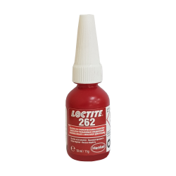 LOCTITE 262 - 10ml (klej anaerobowy do zabezpieczania połączeń gwintowych, średnio/trudno demontowalny, czerwony) (IDH.246357)