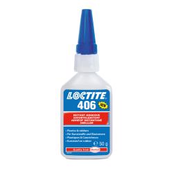 LOCTITE 406 - 50g (klej cyjanoakrylanowy (błyskawiczny) dedykowany do tworzyw sztucznych i gumy, bezbarwny/przezroczysty) (IDH.1925295)