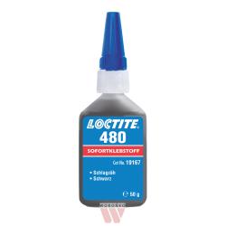 LOCTITE 480 - 50g  (klej cyjanoakrylowy (błyskawiczny), wzmocniony, czarny) (IDH.246577)
