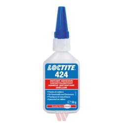 LOCTITE 424 - 50g (klej cyjanoakrylanowy (błyskawiczny), do tworzyw sztucznych i gumy, bezbarwny/przezroczysty) (IDH.246564)