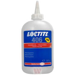 LOCTITE 406 - 500g (klej cyjanoakrylanowy (błyskawiczny) dedykowany do tworzyw sztucznych i gumy, bezbarwny/przezroczysty) (IDH.246505)