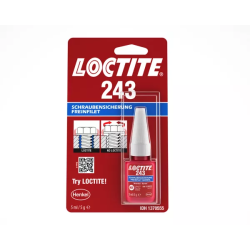 LOCTITE 243 - 5ml (klej anaerobowy do zabezpieczania połączeń gwintowych, średnio demontowalny, niebieski) (IDH.1370555)