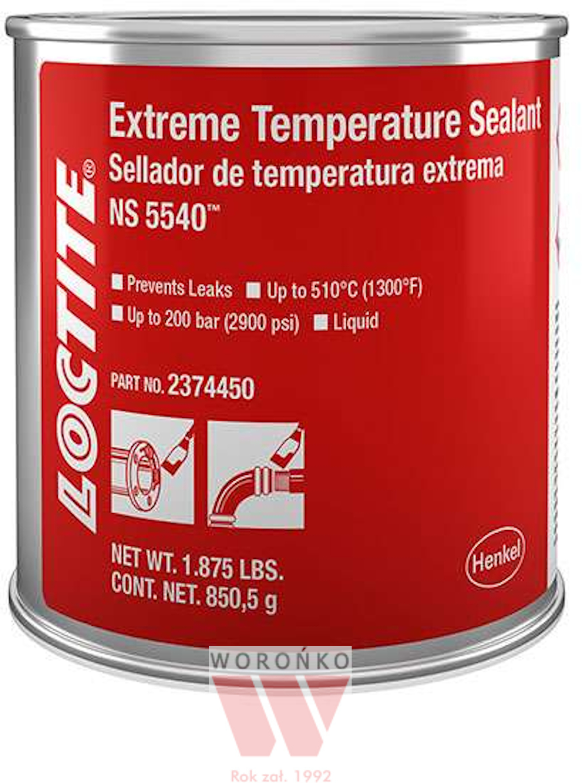 LOCTITE NS 5540 BR 850g (uszczelniacz wysokotemperaturowy, do 704 °C